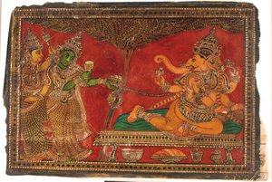 Ganesha en twee bedienden